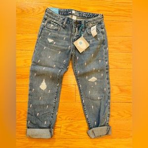 Gap Girls Lightening Bolt Jeans Size 6 New with tags
